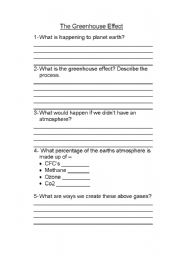 English Worksheet: climate change worksheet1