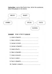 English Worksheet: Family Name