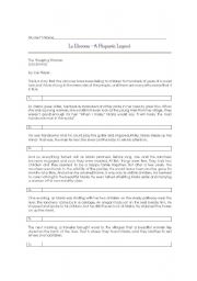 English Worksheet: The weeping woman