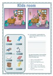 English Worksheet: Kids room (04.08.08)