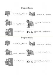 Prepositions - Aliens