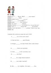 English worksheet: Verb TO BE - Exercises