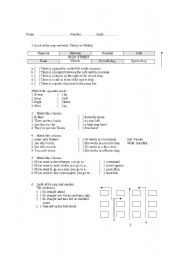English Worksheet: Direction