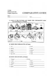 English Worksheet: Comparative adjectives