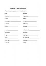 English worksheet: Adjectives