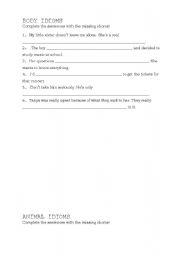 English worksheet: idioms 