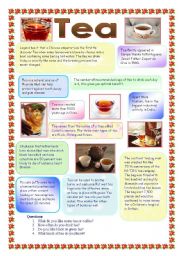 English Worksheet: Tea