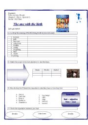 English Worksheet: video activity - friends