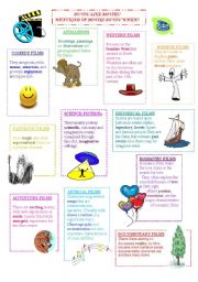 English Worksheet: Types of movies