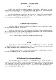 English worksheet: reading