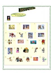 English Worksheet: Disney World