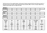 English Worksheet: Sentence Maze