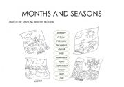 English Worksheet: months and seasons