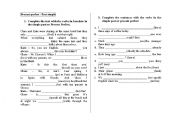 English Worksheet: Past simple vs Present perfect