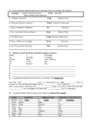 English Worksheet: Grammar test