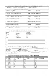 English Worksheet: Grammar test