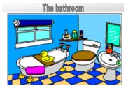 Rooms in the house flashcards: The bathroom