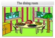 English Worksheet: Rooms in the house flashcards: The dining room