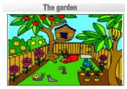 Rooms in the house flashcards: the garden