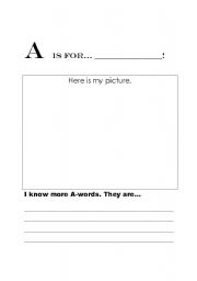 English worksheet: ABC Book 