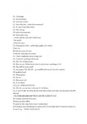 English Worksheet: role play at a restaurant