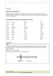 English worksheet: past partciple