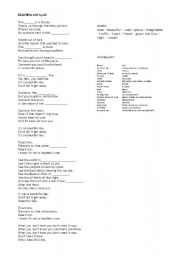 English Worksheet: Beautiful day by U2