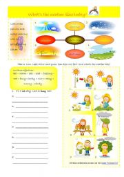 English Worksheet: whats the weather like today? 05-08-08