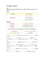 English Worksheet: Conditional II