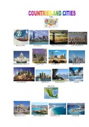 COUNTRIES AND CITIES 1/3