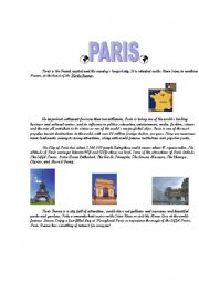 English worksheet: PARIS