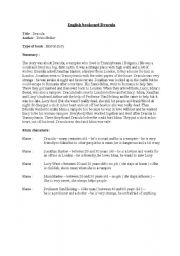 English Worksheet: english bookcard Dracula