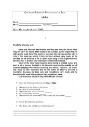 English Worksheet: test on jobs