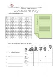 English worksheet: simple present