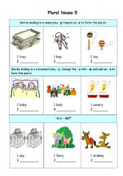 English Worksheet: Plural Nouns