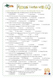 English Worksheet: Phrasal Verbs with DO