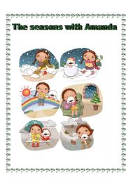 English Worksheet: the seasons with amanda-