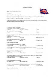 English Worksheet: A trip in London