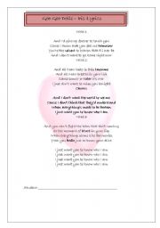 English worksheet: Iris - go go girls