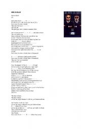 English Worksheet: Men in Black