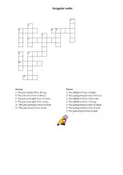 English Worksheet: Irregular verbs