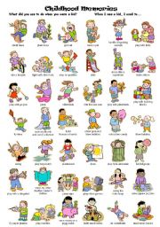 English Worksheet: Childhood Memories