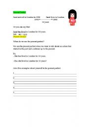 English worksheet: Present Perfect