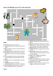 English Worksheet: Crossword Money