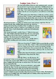 English Worksheet: Readinng a story (part 2)