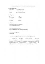 English worksheet: PREPOSITIONS REVIEW