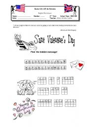 English Worksheet: St. Valentines Day