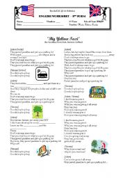 English Worksheet: Big Yellow Taxi