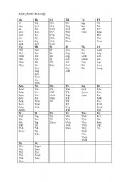 English Worksheet: phonics dictionary