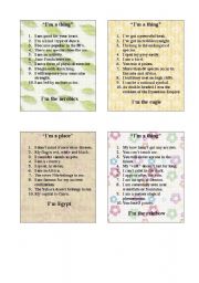 English Worksheet: GAME - 10 QUESTIONS PART 4